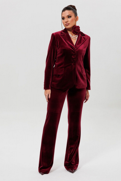 Брюки, жакет Mislana 1169/1 бордо - фото 1