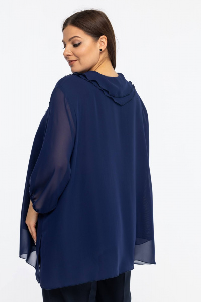 Блуза Avila 1006 темно-синий - фото 4