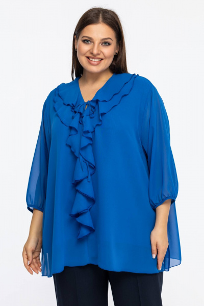 Блуза Avila 1006 васильковый - фото 5