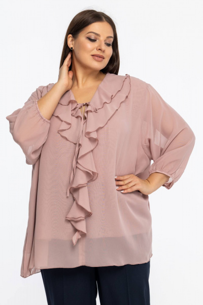 Блуза Avila 1006 пудровый - фото 6