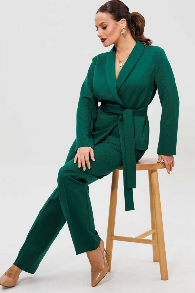 Брюки, жакет Mislana 1269 зеленый - фото 6