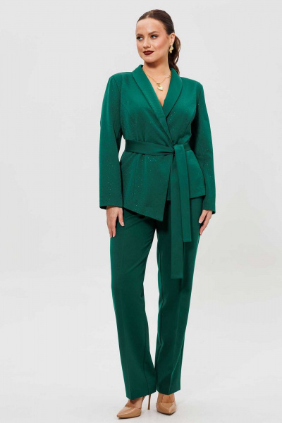 Брюки, жакет Mislana 1269 зеленый - фото 3