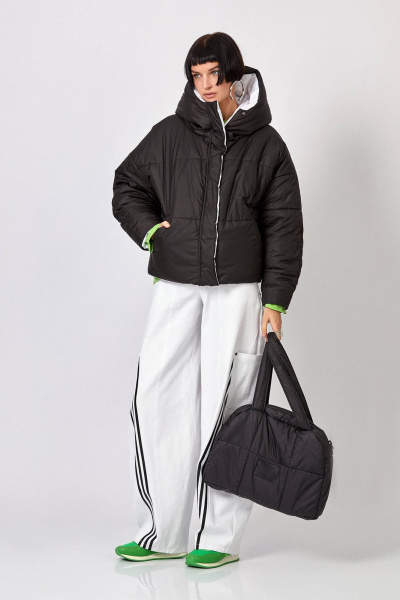 Куртка Rivoli 1062 белый,черный - фото 2