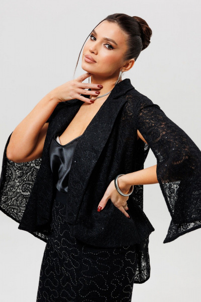 Жакет Mislana 1278 черный - фото 11