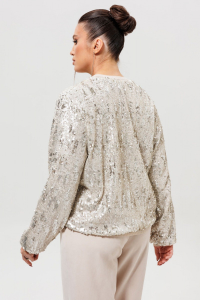 Бомбер Mislana 1279 серебро - фото 3