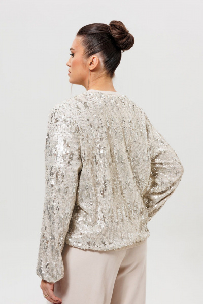 Бомбер Mislana 1279 серебро - фото 2