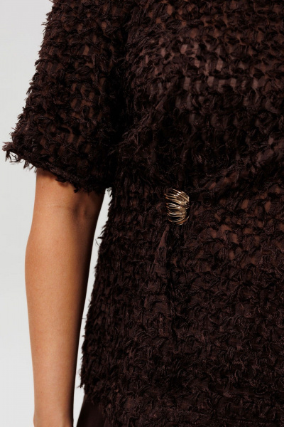 Блуза Mislana 1280 шоколад - фото 8