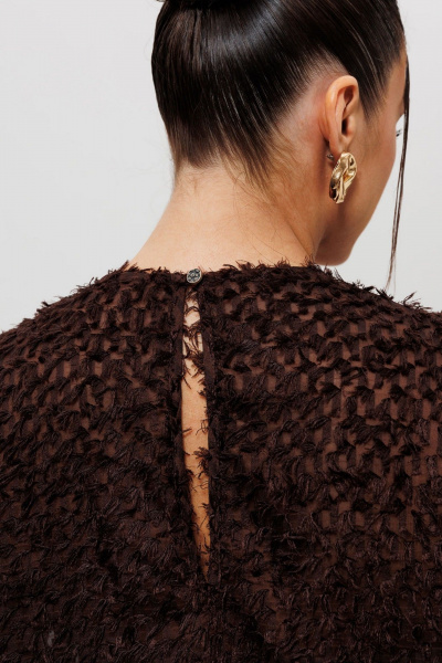 Блуза Mislana 1280 шоколад - фото 3