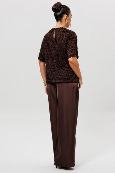 Брюки, жакет Mislana 1280к шоколад - фото 5