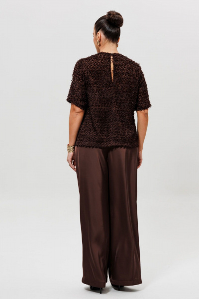 Брюки, жакет Mislana 1280к шоколад - фото 4