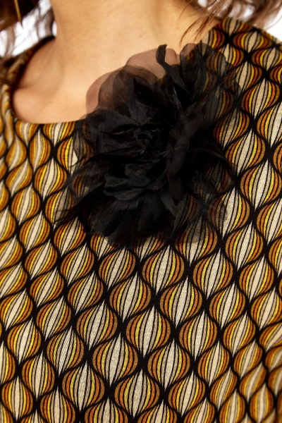 Блуза, юбка Matini 1.1805 черно-коричневый - фото 11