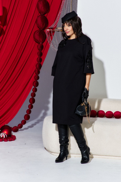 Платье Vittoria Queen 27303 черный - фото 4