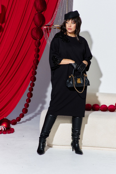 Платье Vittoria Queen 27303 черный - фото 3