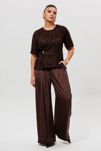 Брюки Mislana 1283 шоколад - фото 4