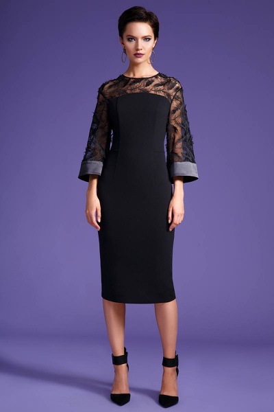 Платье LaVeLa L1890 черный - фото 1