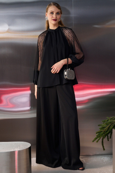 Блуза, брюки Lokka 1753 черный - фото 3