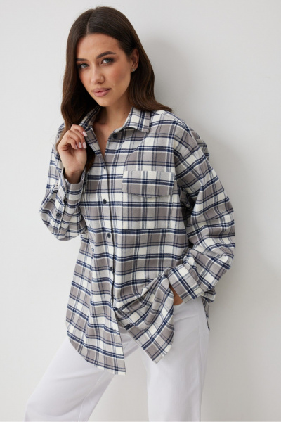 Рубашка T.N.D М164 клетка - фото 1