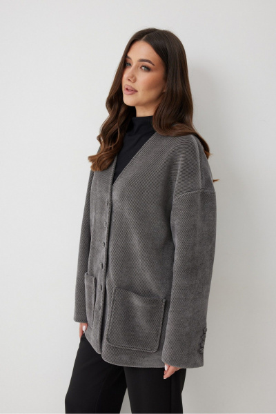 Жакет T.N.D М667 графит - фото 5