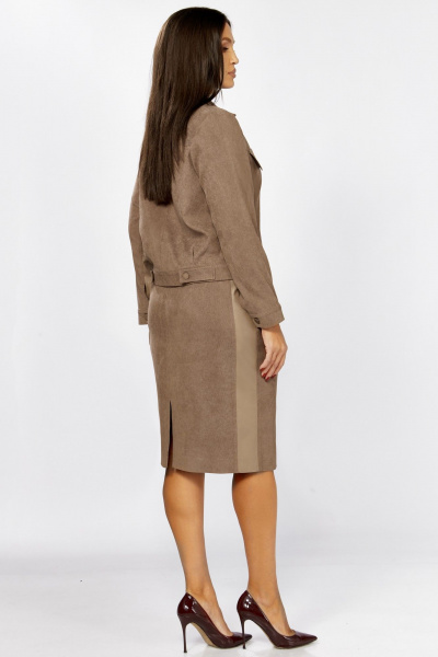 Жакет, юбка Мишель стиль 1334 бежевый - фото 9