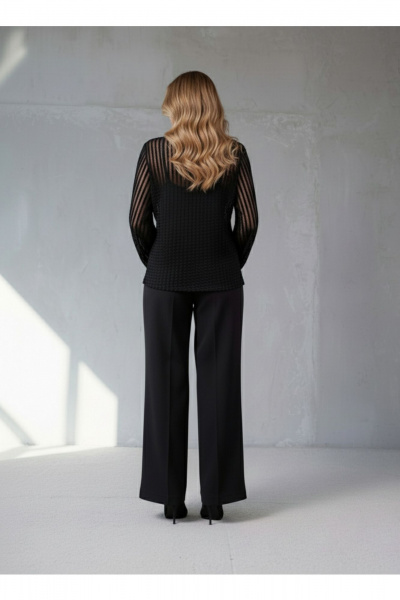 Блуза Erika Laurent С-138-1 черный - фото 3