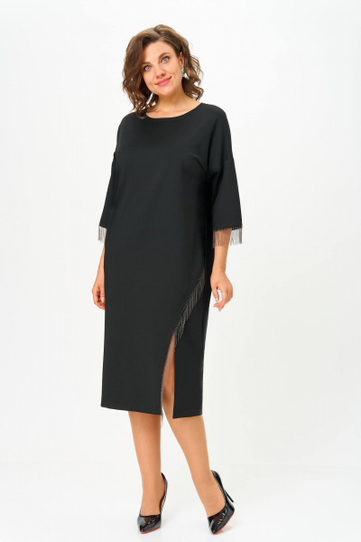 Платье Anastasia 1308 черный - фото 2