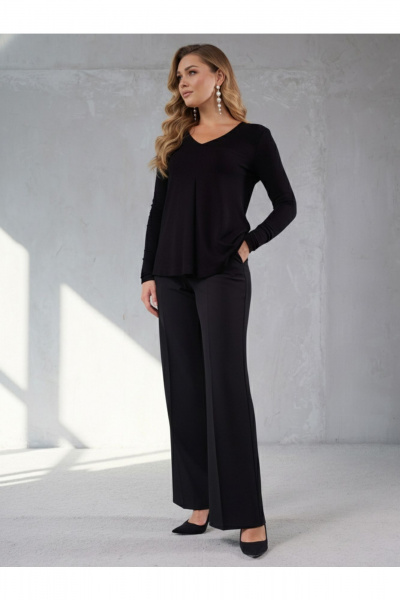 Блуза Erika Laurent 7369 черный - фото 2