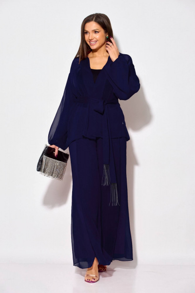Блуза, брюки Anastasia 1063.1 темно-синий - фото 2