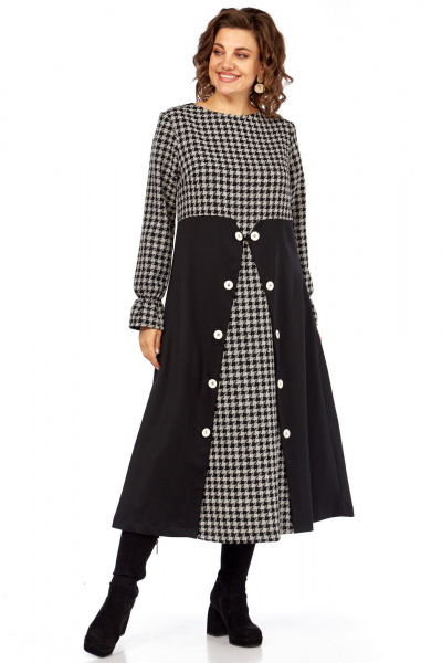 Платье Celentano lite 5068 гусиная_лапка - фото 7