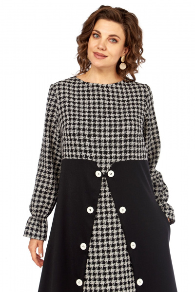 Платье Celentano lite 5068 гусиная_лапка - фото 5