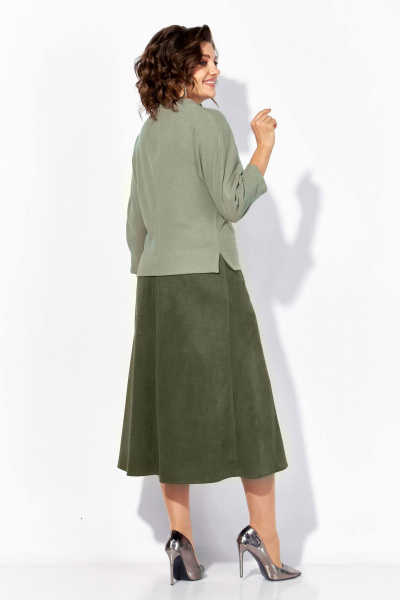 Джемпер, юбка Liliana 1500 олива - фото 6