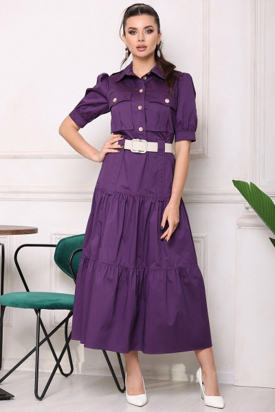 Платье Мода Юрс 2675 фиолетовый - фото 1