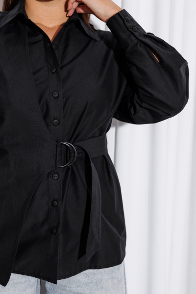 Рубашка Marshop М203 черный - фото 3