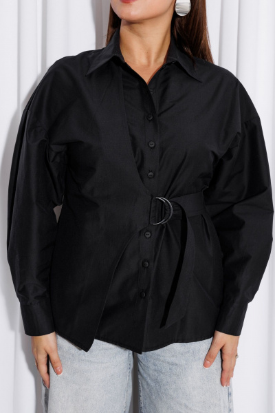 Рубашка Marshop М203 черный - фото 2