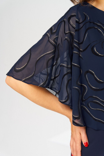 Платье Romanovich Style 1-2371 синий_флок - фото 12