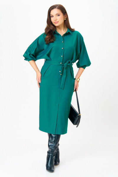 Платье Michel chic 2189 изумруд - фото 2