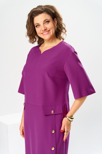 Платье Romanovich Style 1-2829 фуксия - фото 4