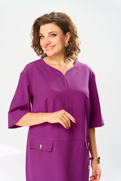 Платье Romanovich Style 1-2829 фуксия - фото 3