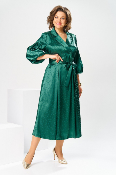 Платье Romanovich Style 1-2837 зеленые_листики - фото 3