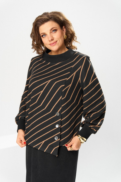 Джемпер, юбка Romanovich Style 2-2600 коричневый - фото 11