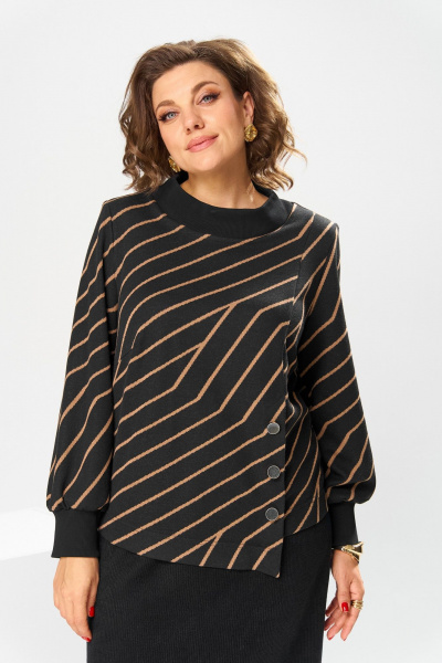 Джемпер, юбка Romanovich Style 2-2600 коричневый - фото 5