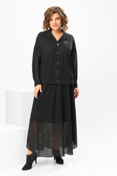 Жакет, юбка Romanovich Style 2-2856 черный - фото 4