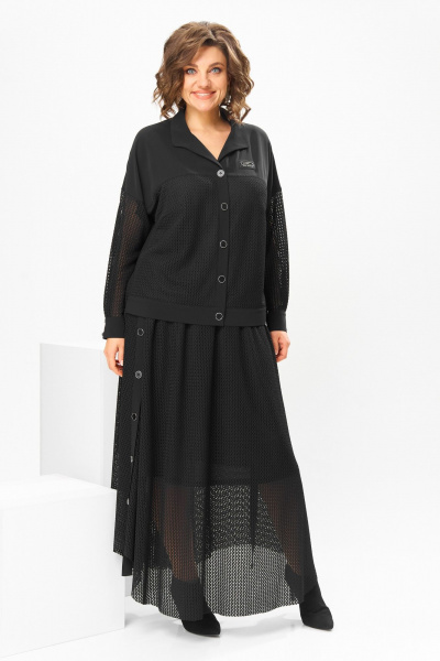 Жакет, юбка Romanovich Style 2-2856 черный - фото 1