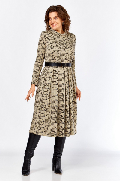 Платье Милора-стиль 1164/1 бежевый - фото 2