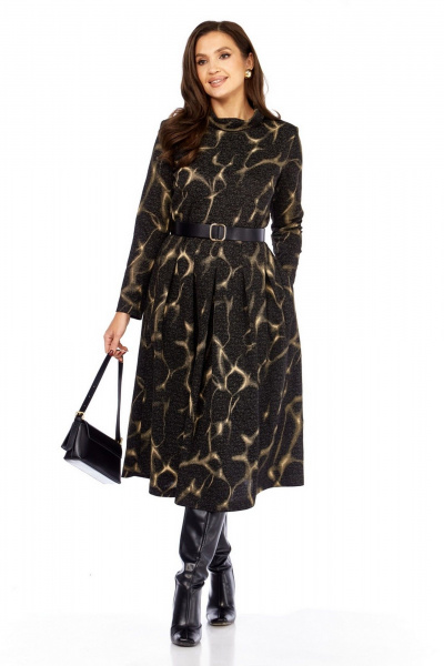 Платье Милора-стиль 1164/1 черный_с_разводами - фото 5