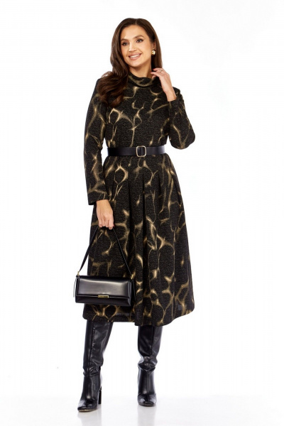 Платье Милора-стиль 1164/1 черный_с_разводами - фото 3