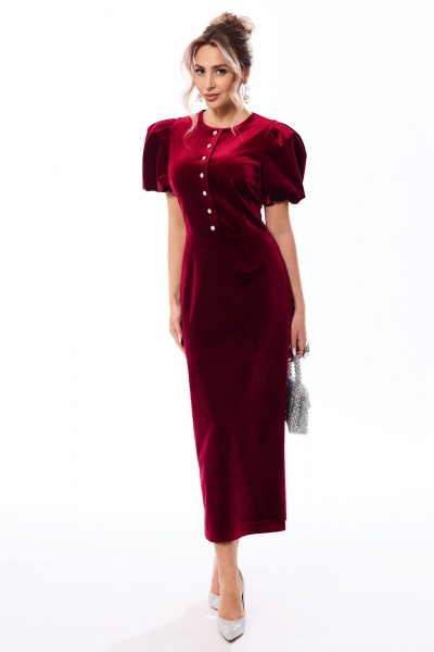 Платье Golden Valley 44257 бордовый - фото 2