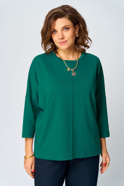 Джемпер Bliss 9313 изумрудный - фото 1