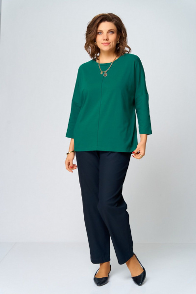 Джемпер Bliss 9313 изумрудный - фото 5