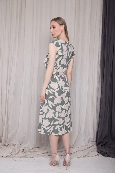 Платье Ertanno 2026 оливковый - фото 7