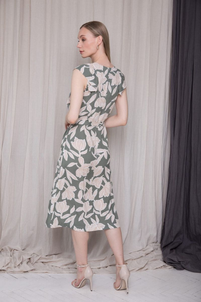 Платье Ertanno 2026 оливковый - фото 6